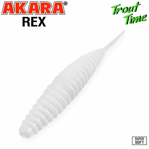 Силиконови примамки Akara Trout Time Rex, 2", 50 мм, Cheese, цвят 02T, 10 бр.