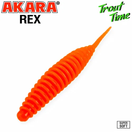 Силиконови примамки Akara Trout Time Rex, 2", 50 мм, Cheese, цвят 100, 10 бр.