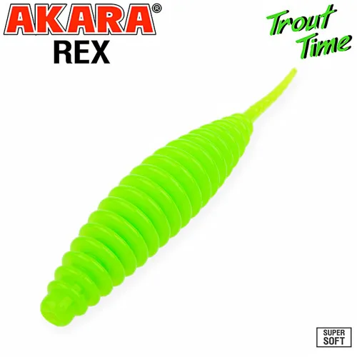 Силиконови примамки Akara Trout Time Rex, 2", 50 мм, Cheese, цвят 452, 10 бр.