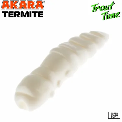 Силиконови примамки Akara Trout Time Termite, 1.5", 40 мм, Cheese, цвят 02T, 10 бр.