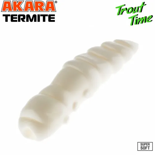 Силиконови примамки Akara Trout Time Termite, 1.5", 40 мм, Cheese, цвят 02T, 10 бр.