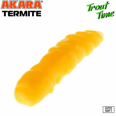 Силиконови примамки Akara Trout Time Termite, 1.5", 40 мм, Garlic, цвят 446, 10 бр.