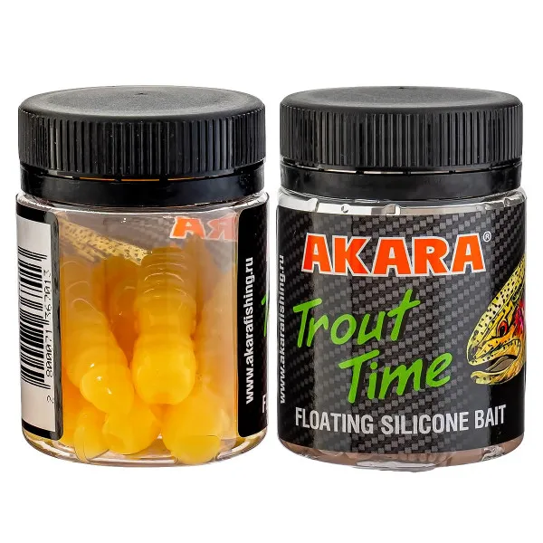 Силиконови примамки Akara Trout Time Termite, 1.5", 40 мм, Garlic, цвят 446, 10 бр. — снимка 2