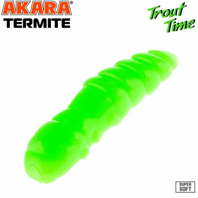 Силиконови примамки Akara Trout Time Termite, 1.5", 40 мм, Cheese, цвят 452, 10 бр.
