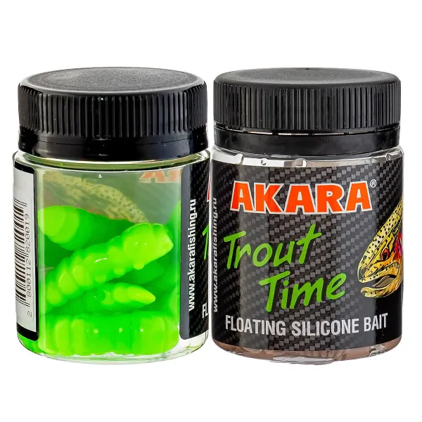 Силиконови примамки Akara Trout Time Termite, 1.5", 40 мм, Cheese, цвят 452, 10 бр. — снимка 2