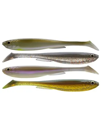 Сет силиконови примамки Daiwa Prorex Slim Shady Nature Set, 13.5 см, 4 бр.