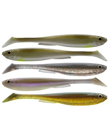 Сет силиконови примамки Daiwa Prorex Slim Shady Nature Set, 7.5 см, 5 бр.