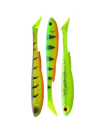 Сет силиконови примамки Daiwa Prorex Slim Shady UV Set, 16 см, 3 бр.