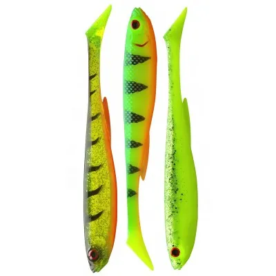 Сет силиконови примамки Daiwa Prorex Slim Shady UV Set, 16 см, 3 бр.