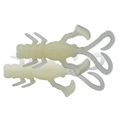 Силиконови примамки Jackall Baby Dragon 2", 50 мм, 6 бр. - Glow