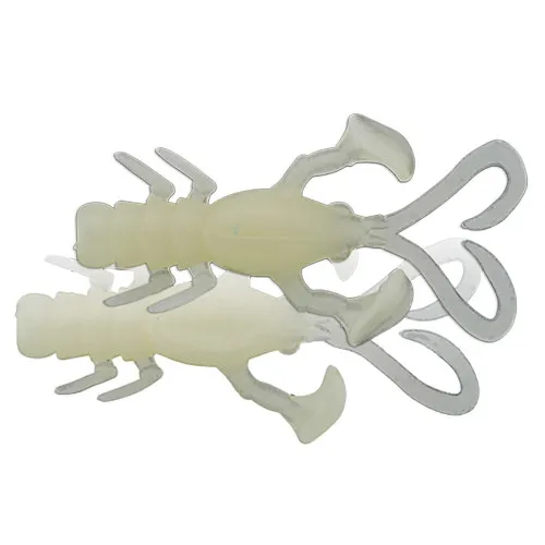 Силиконови примамки Jackall Baby Dragon 2", 50 мм, 6 бр. - Glow