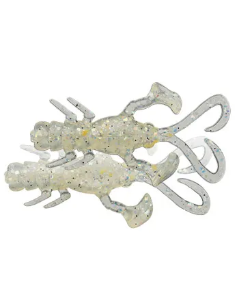 Силиконови примамки Jackall Baby Dragon 2", 50 мм, 6 бр. - Glow Crush Clear