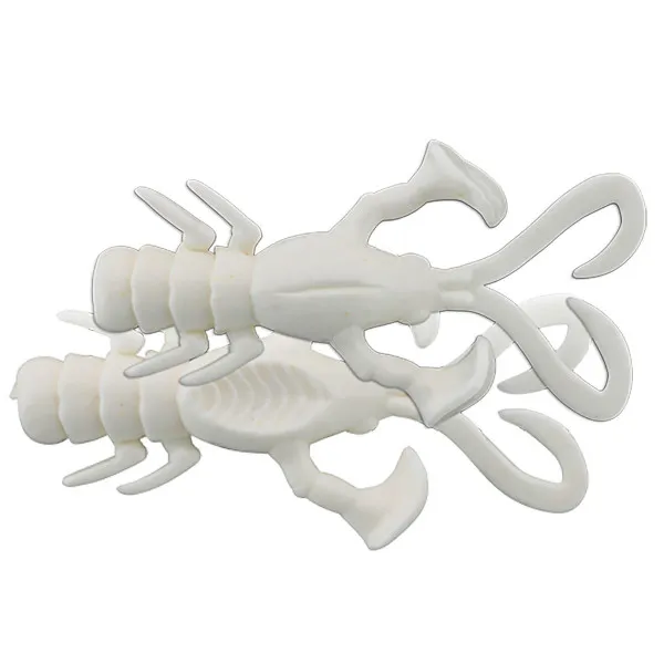 Силиконови примамки Jackall Baby Dragon 2", 50 мм, 6 бр. - Glow In The Dark Eraser — снимка 1