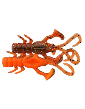 Силиконови примамки Jackall Baby Dragon 2", 50 мм, 6 бр. - Isome Orange