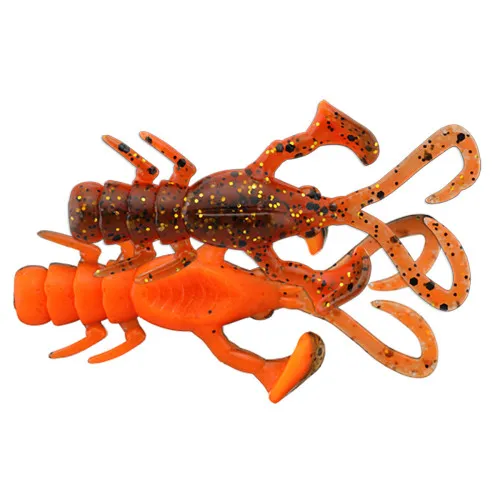 Силиконови примамки Jackall Baby Dragon 2", 50 мм, 6 бр. - Isome Orange