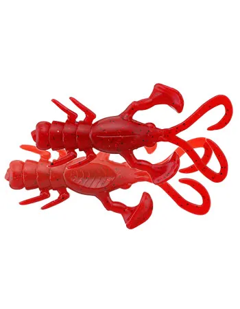 Силиконови примамки Jackall Baby Dragon 2", 50 мм, 6 бр. - Red Pepper Red Flake