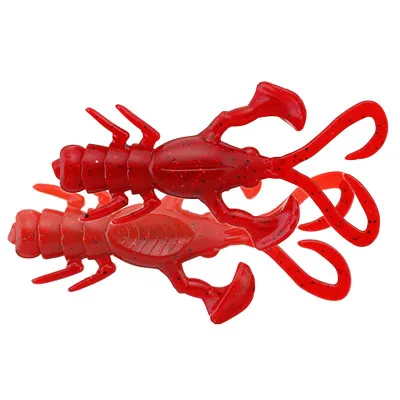 Силиконови примамки Jackall Baby Dragon 2", 50 мм, 6 бр. - Red Pepper Red Flake