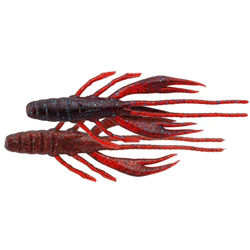 Силиконови примамки Jackall Waver Shrimp 2.8", 71 мм, 6 бр. - Blood Impact