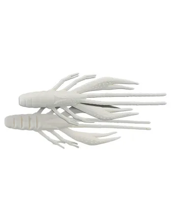 Силиконови примамки Jackall Waver Shrimp 2.8", 71 мм, 6 бр. - Glow In The Dark Eraser