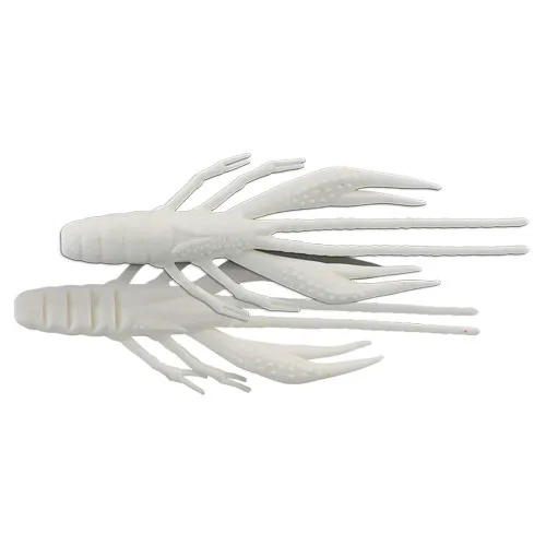 Силиконови примамки Jackall Waver Shrimp 2.8", 71 мм, 6 бр. - Glow In The Dark Eraser