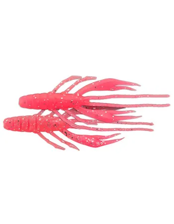 Силиконови примамки Jackall Waver Shrimp 2.8", 71 мм, 6 бр. - Pink Silver Flake