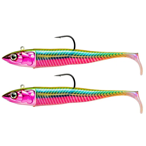 Сет силиконови примамки Storm Biscay Minnow 90 мм, 21 г, Spooky Sandeel, 2 бр. — снимка 2