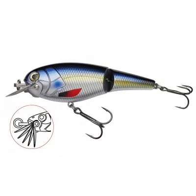 Двуделен плаващ воблер Abu Garcia Beast Hi-Lo Jointed Floating, 120 мм, 47 г, Blue Herring