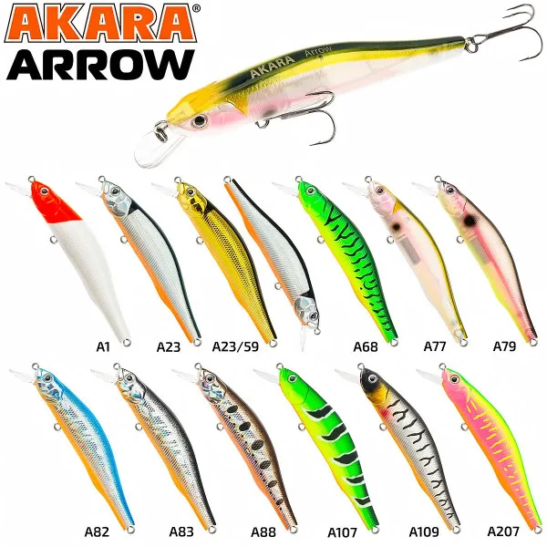 Воблер Akara Arrow 80SP, 80 мм, 8 г, цвят A23-59 — снимка 2