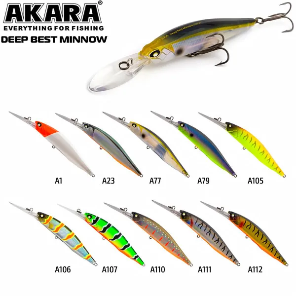 Воблер Akara Best Minnow 100SP, 100 мм, 15 г, цвят A99 — снимка 2