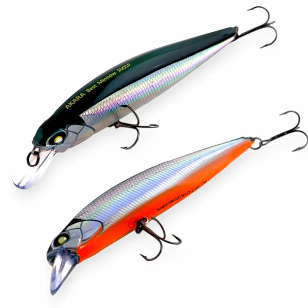 Воблер Akara Best Minnow 100SP, 100 мм, 15 г, цвят A23 — снимка 1