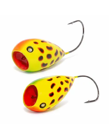Воблер-попер Akara Crazy Egg 55F, 55 мм, 14 г, цвят A37