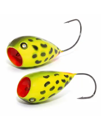 Воблер-попер Akara Crazy Egg 55F, 55 мм, 14 г, цвят A38