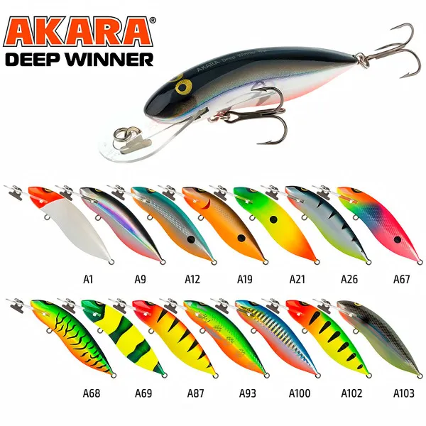 Воблер Akara Deep Winner 85F, 85 мм, 14 г, цвят А9 — снимка 2