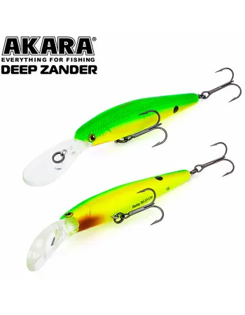 Плаващ воблер Akara Deep Zander F, 90 мм, 12 г, цвят A31