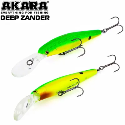 Плаващ воблер Akara Deep Zander F, 90 мм, 12 г, цвят A31