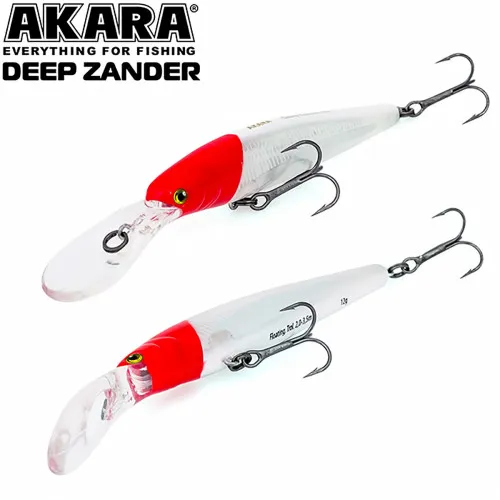 Плаващ воблер Akara Deep Zander F, 90 мм, 12 г, цвят A52
