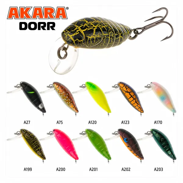 Воблер Akara Dorr 30F, 30 мм, 2 г, цвят A203 — снимка 2