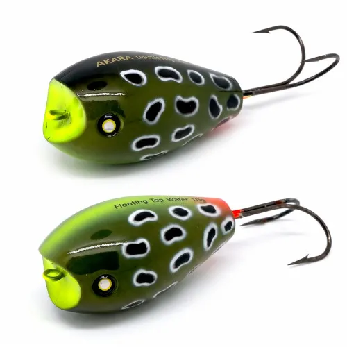 Воблер-попер Akara Double Egg 45F, 45 мм, 10 г, цвят A36