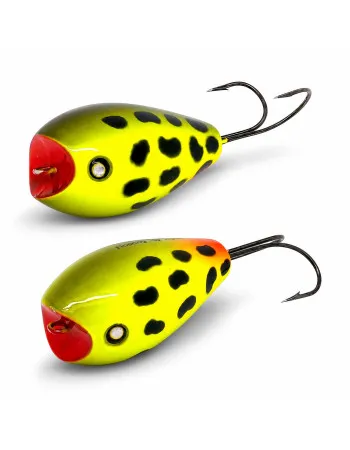 Воблер-попер Akara Double Egg 45F, 45 мм, 10 г, цвят A38