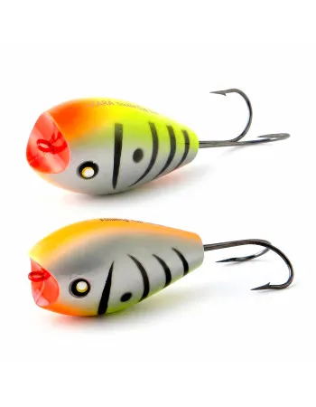Воблер-попер Akara Double Egg 45F, 45 мм, 10 г, цвят A5