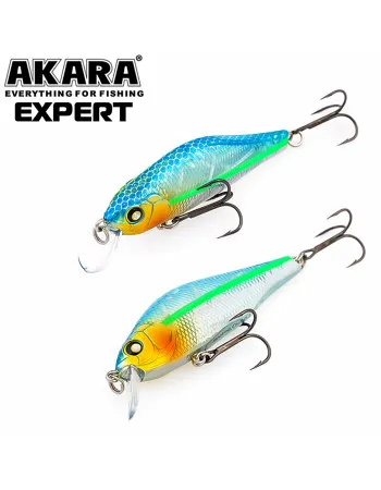 Плаващ воблер Akara Expert F, 70 мм, 9 г, цвят А81