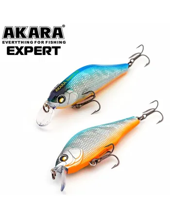 Плаващ воблер Akara Expert F, 70 мм, 9 г, цвят А82