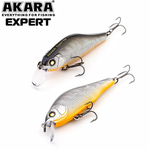 Плаващ воблер Akara Expert F, 70 мм, 9 г, цвят А83