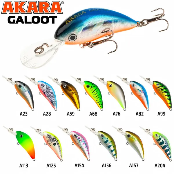 Воблер Akara Galoot 50F, 50 мм, 6.5 г, цвят A23 — снимка 2