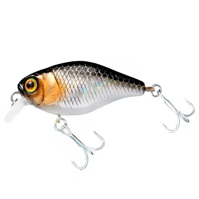 Плаващ воблер Jackall Chubby F, 38 мм, 4 г, цвят HL Silver & Black