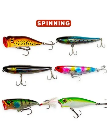 Комплект повърхностни примамки TopWater Wobbler Set 2