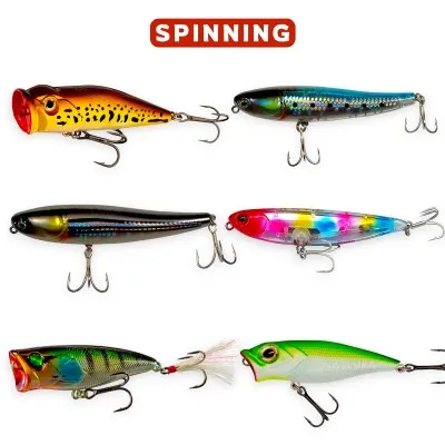 Комплект повърхностни примамки TopWater Wobbler Set 2