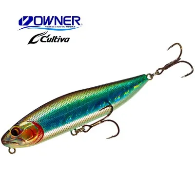 Воблер-уолкър Owner Cultiva Tango Dancer, 115 мм, 25 г, цвят 02 Black Pearl