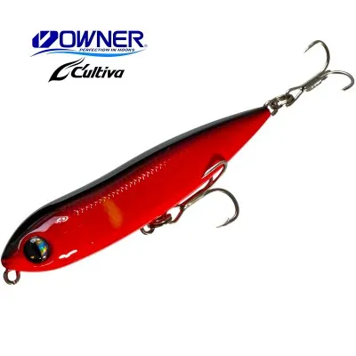 Воблер - уолкър Owner Cultiva Zip N Ziggy, 80 мм, 7.5 г, цвят 56 Red Shiner