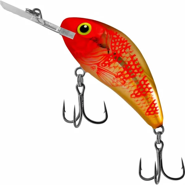 Плаващ воблер Salmo Rattlin' Hornet 45 мм, 6 г, цвят Golden Red Head — снимка 1